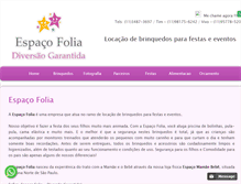 Tablet Screenshot of espacofolia.com.br